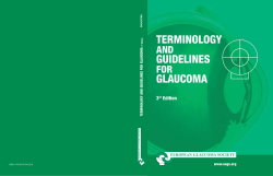 TERMINOLOGY GUIDELINES GLAUCOMA AND