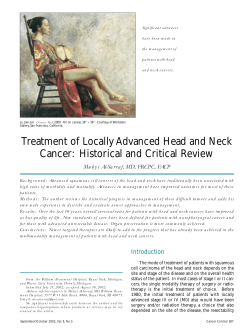 Treatment of Locally Advanced Head and Neck
