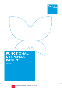 Functional Dyspepsia patient bupa.co.uk