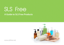 SLS Free A Guide to SLS Free Products www.slsfree.net