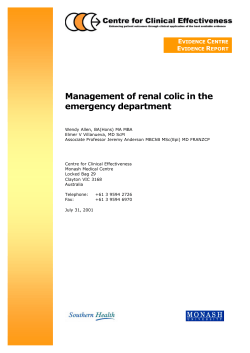 Management of renal colic in the emergency department  E