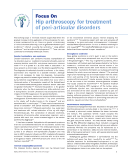 Hip arthroscopy for treatment of peri-articular disorders Focus On