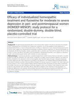 Efficacy of individualized homeopathic treatment and fluoxetine for moderate to severe