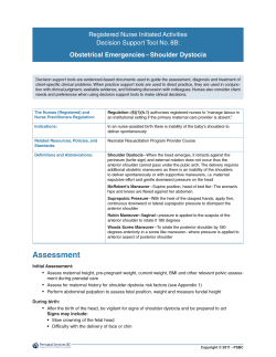 Registered Nurse Initiated Activities Decision Support Tool No. 8B: