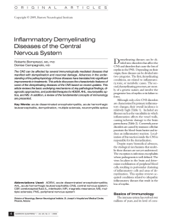 D Inflammatory Demyelinating Diseases of the Central Nervous System