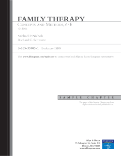 FAMILY THERAPY Concepts and Methods, 6/E Michael P. Nichols