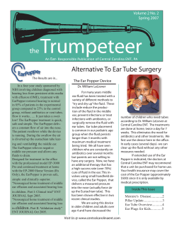 Trumpeteer Alternative To Ear Tube Surgery the