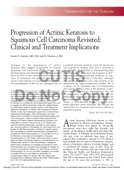Progression of Actinic Keratosis to Squamous Cell Carcinoma Revisited: