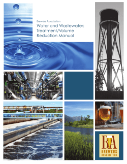 Water and Wastewater: Treatment/Volume Reduction Manual Brewers Association