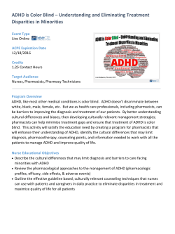 ADHD is Color Blind – Understanding and Eliminating Treatment