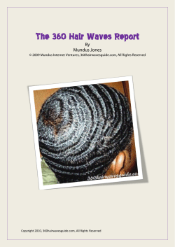 The 360 Hair Waves Report  By Mundus Jones