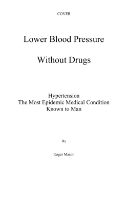 Lower Blood Pressure Without Drugs Hypertension The Most Epidemic Medical Condition