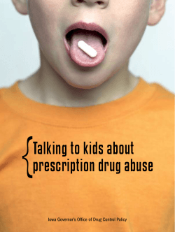 { Talking to kids about prescription drug abuse