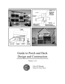 Guide to Porch and Deck Design and Construction City of Chicago