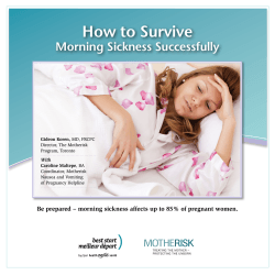How to Survive Morning Sickness Successfully