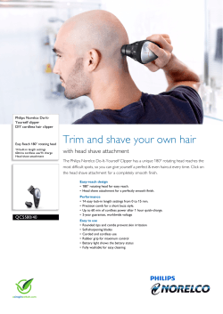 Trim and shave your own hair with head shave attachment