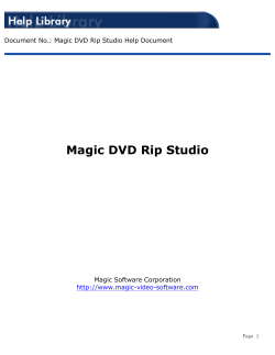 Magic DVD Rip Studio Magic Software Corporation -video-software.com