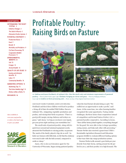 Profitable Poultry: Raising Birds on Pasture Livestock Alternatives Contents