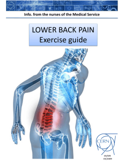 LOWER BACK PAIN Exercise guide GS/ME