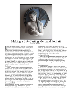 Making a Life Casting Mermaid Portrait