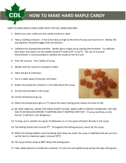 HOW TO MAKE HARD MAPLE CANDY 