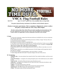YMCA- Flag Football Rules