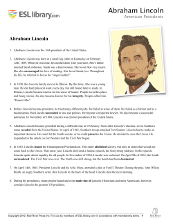 Abraham Lincoln American Presidents
