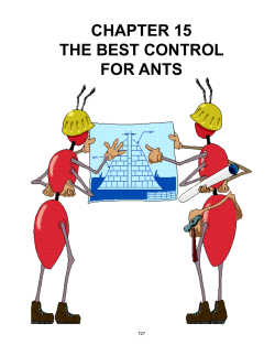 CHAPTER 15 THE BEST CONTROL FOR ANTS 727