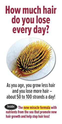 How much hair do you lose every day?