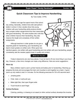 Quick Classroom Tips to Improve Handwriting Super Duper Handy Handouts!