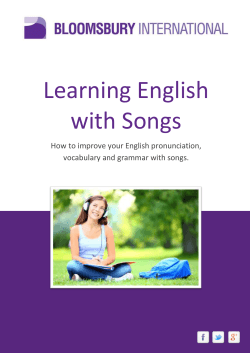 Learning English with Songs  How to improve your English pronunciation,