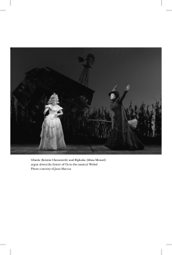 Glinda (Kristin Chenoweth) and Elphaba (Idina Menzel) Wicked