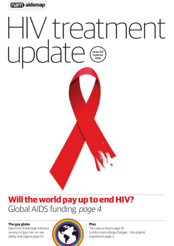 Will the world pay up to end HIV?  Global AIDS funding