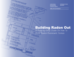 Building Radon Out Build  Radon-Resistant  Homes United States