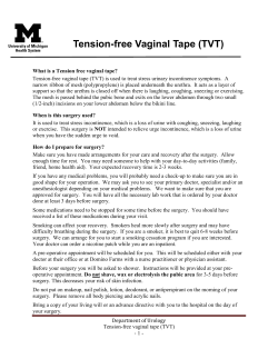 Tension-free Vaginal Tape (TVT)