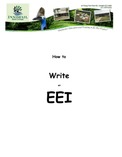 EEI Write  How to