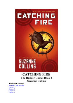 CATCHING FIRE The Hunger Games Book 2 Suzanne Collins Table of Contents