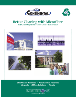 Better Cleaning with Microfiber Healthcare Facilities ~ Foodservice Facilities