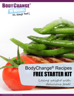 FREE STARTER KIT  BodyChange Recipes