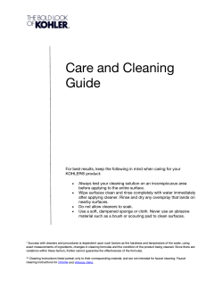 Care and Cleaning Guide