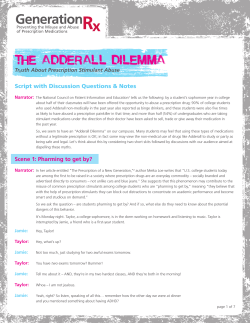 THE ADDERALL DILEMMA Script with Discussion Questions &amp; Notes Tr