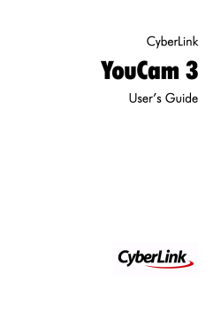 YouCam 3 CyberLink User’s Guide