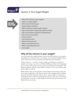 Section 3: Your Target Weight
