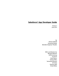 Salesforce1 App Developer Guide