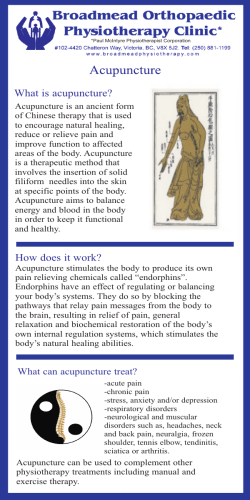 What is acupuncture?