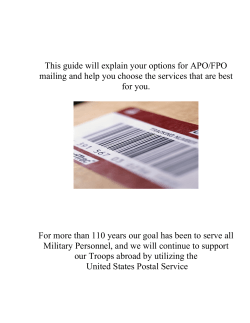 This guide will explain your options for APO/FPO