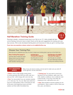13.1 Half Marathon Training Guide