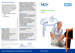 Medway Community Healthcare  provides a wide range of high