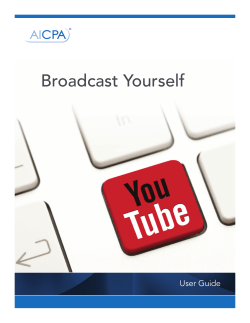 Broadcast Yourself User Guide