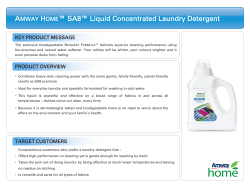 A H ™ SA8™ Liquid Concentrated Laundry Detergent MWAY